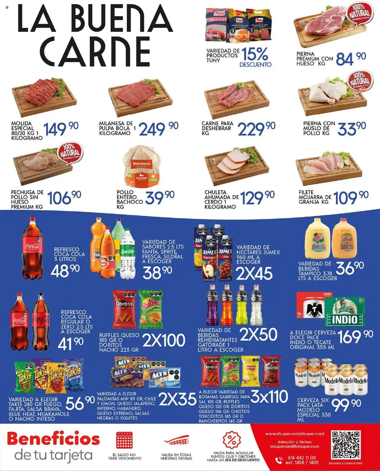Nuevas ofertas de Alsuper válidas en toda la República Mexicana desde el 14.10.2025. ¡Encuentra las mejores ofertas en Alsuper - Folleto Saltillo! | Página: 7 | Productos: Milanesa, Queso, Cerveza, Cerdo