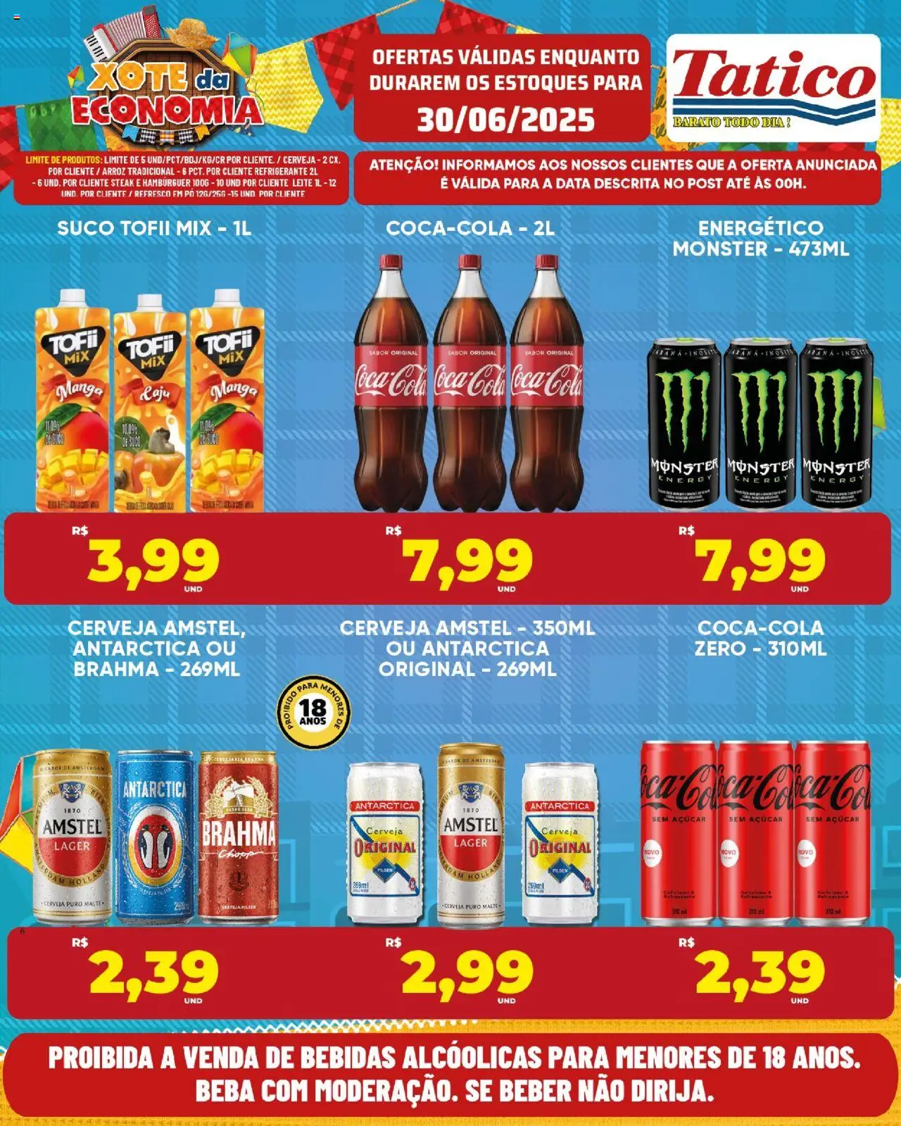 Tatico Folheto - válido de 30.06.2025 | Página: 13 | Produtos: Pó, Cola, Açúcar, Monster