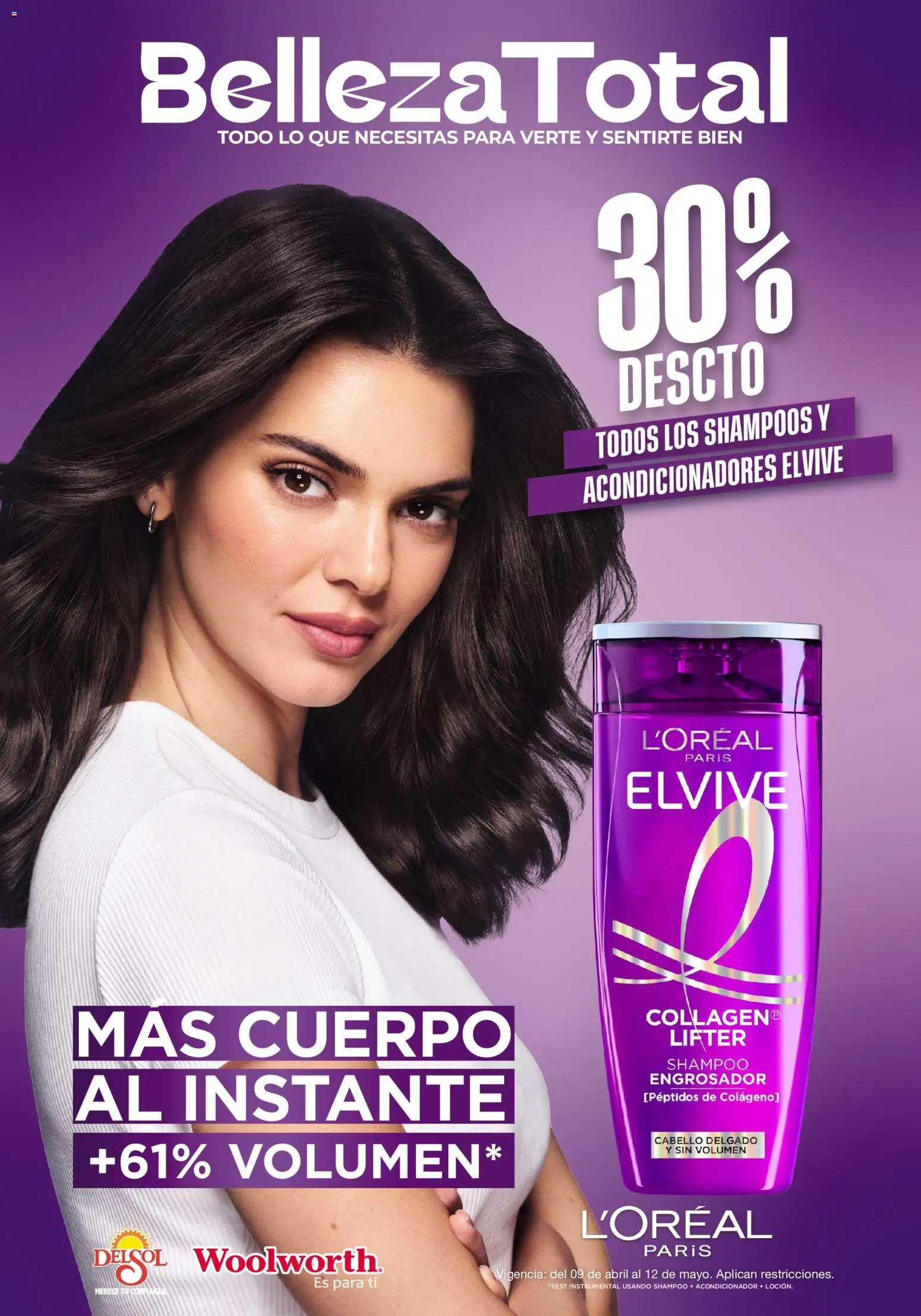 Nuevas ofertas de Del Sol y Woolworth válidas en toda la República Mexicana desde el 09.04.2026. ¡Encuentra las mejores ofertas en Del Sol y Woolworth catálogo Beauty Days ! | Página: 7 | Productos: Acondicionador