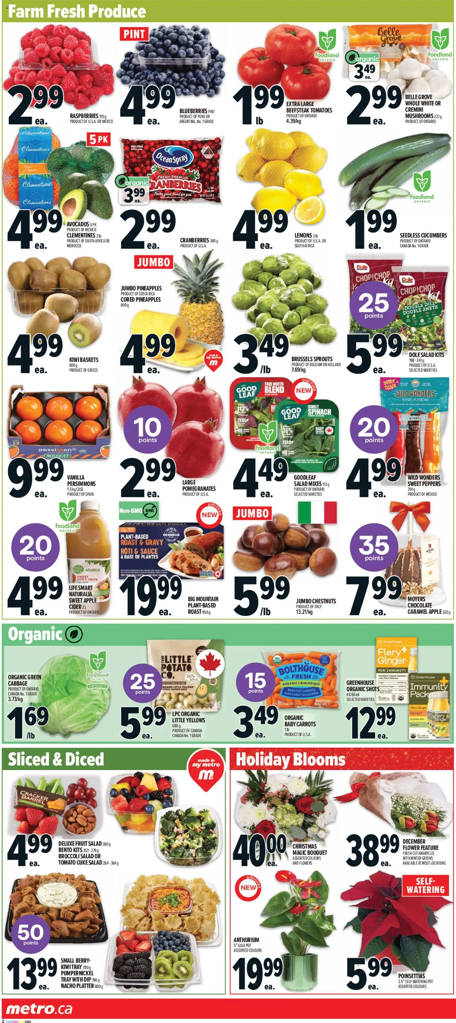 Metro flyer valid from 04.12.2025 | Page: 6 | Products: Kiwi, Salad, Chocolate, Tomatoes