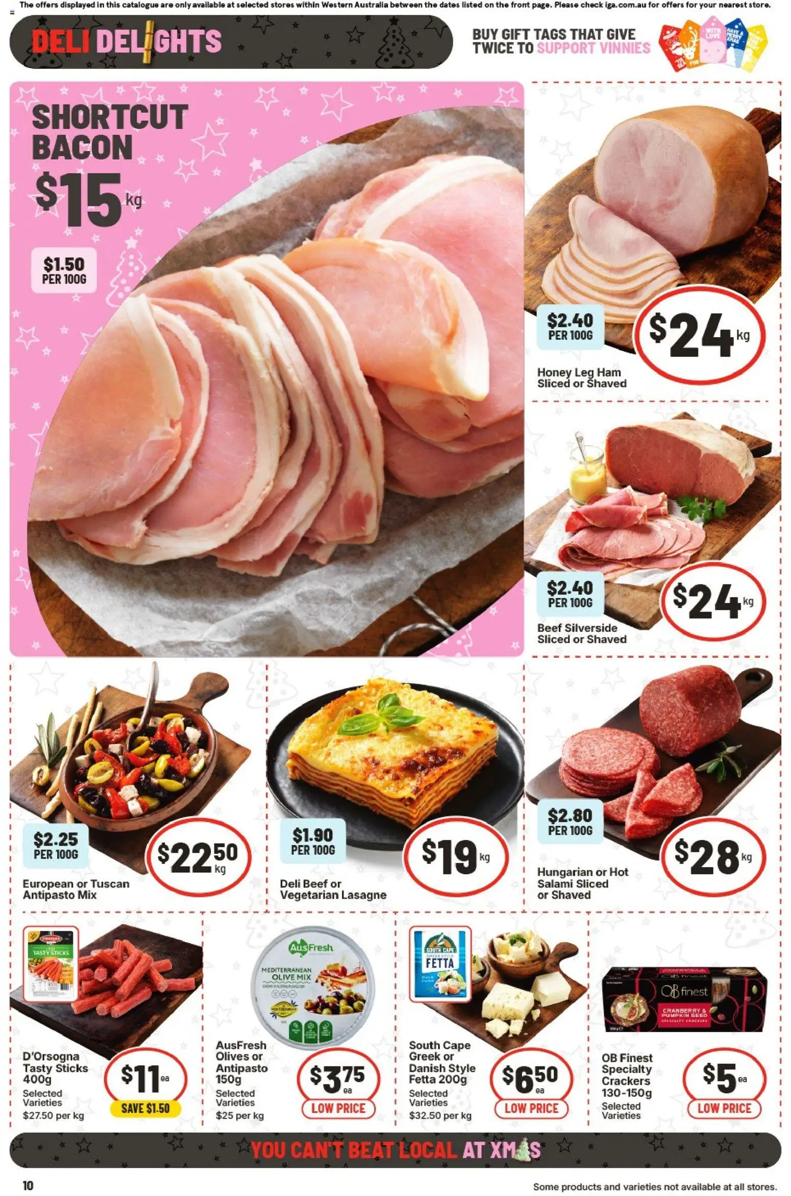 IGA catalogue - valid from 26.11.2025 | Page: 13 | Products: Bacon, Crackers, Beef, Pumpkin