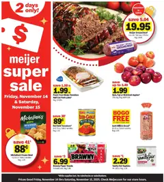 Preview of Meijer weekly ads valid from 14.11.2025