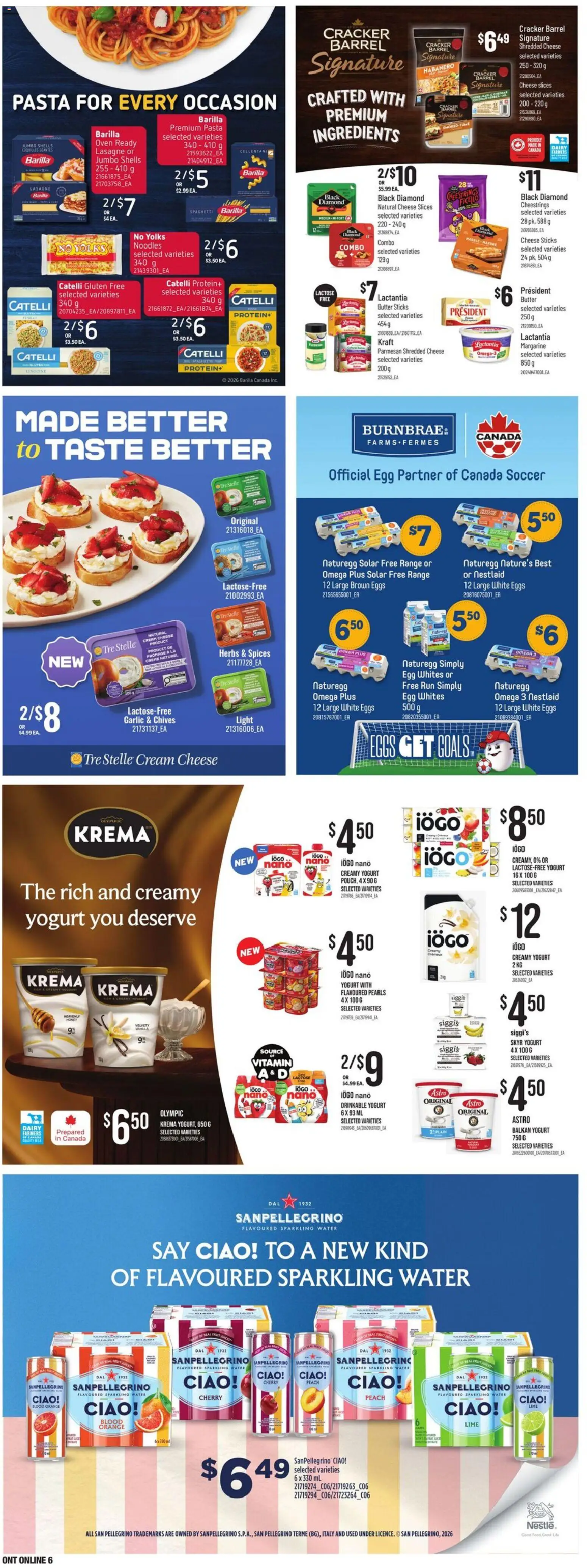 Zehrs flyer valid from 23.04.2026 | Page: 20 | Products: Noodles, Pasta, Cream, Yogurt