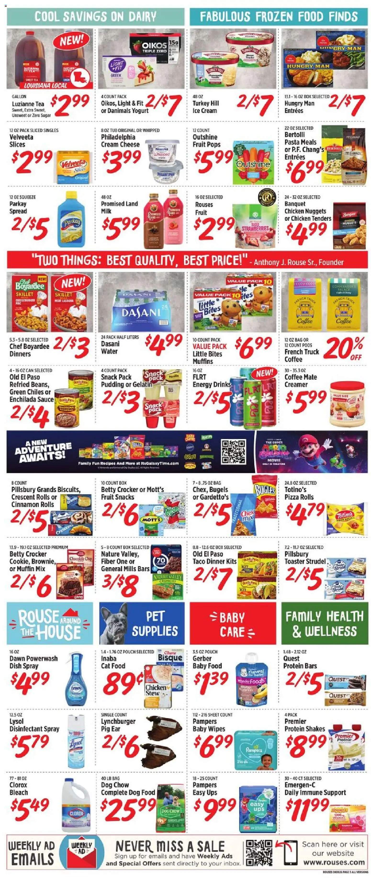 Rouses Weekly Ad - AL - valid from 08.04.2026 | Page: 5 | Products: Toaster, Box, Yogurt, Baby food