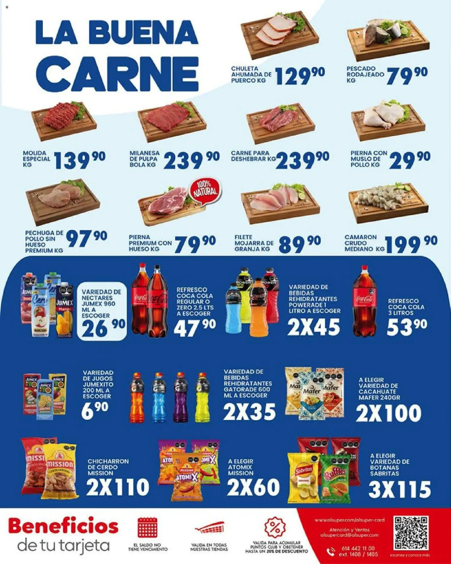 Nuevas ofertas de Alsuper válidas en toda la República Mexicana desde el 17.03.2026. ¡Encuentra las mejores ofertas en Alsuper folleto Chihuahua Capital! | Página: 7 | Productos: Pollo, Milanesa, Refresco, Cerdo