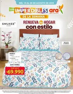 Ara - Imperdibles ara de la semana -  Vista previa de la revista de la tienda Ara valido desde el 14.08.2025