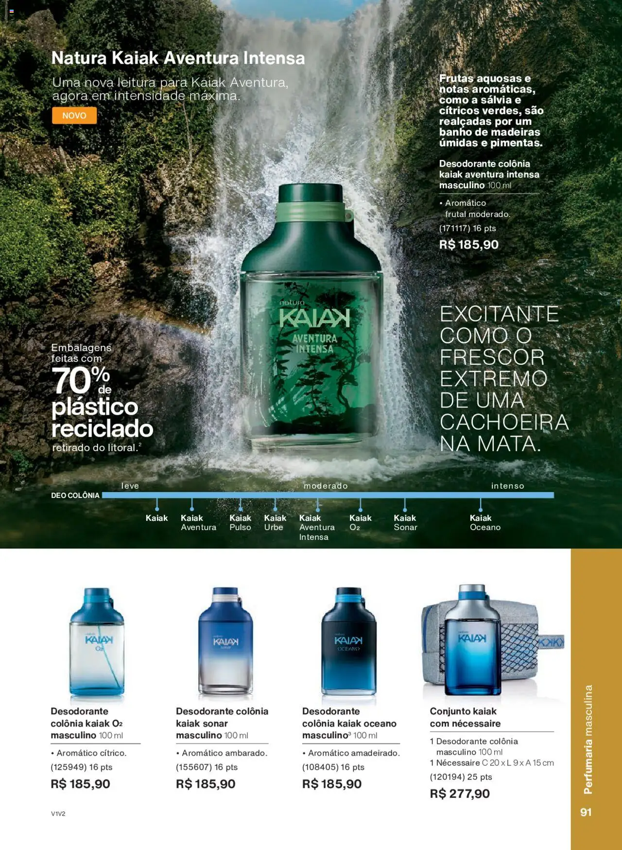 Natura Folheto - válido de 01.10.2025 | Página: 91 | Produtos: Madeiras, Desodorante, Necessaire