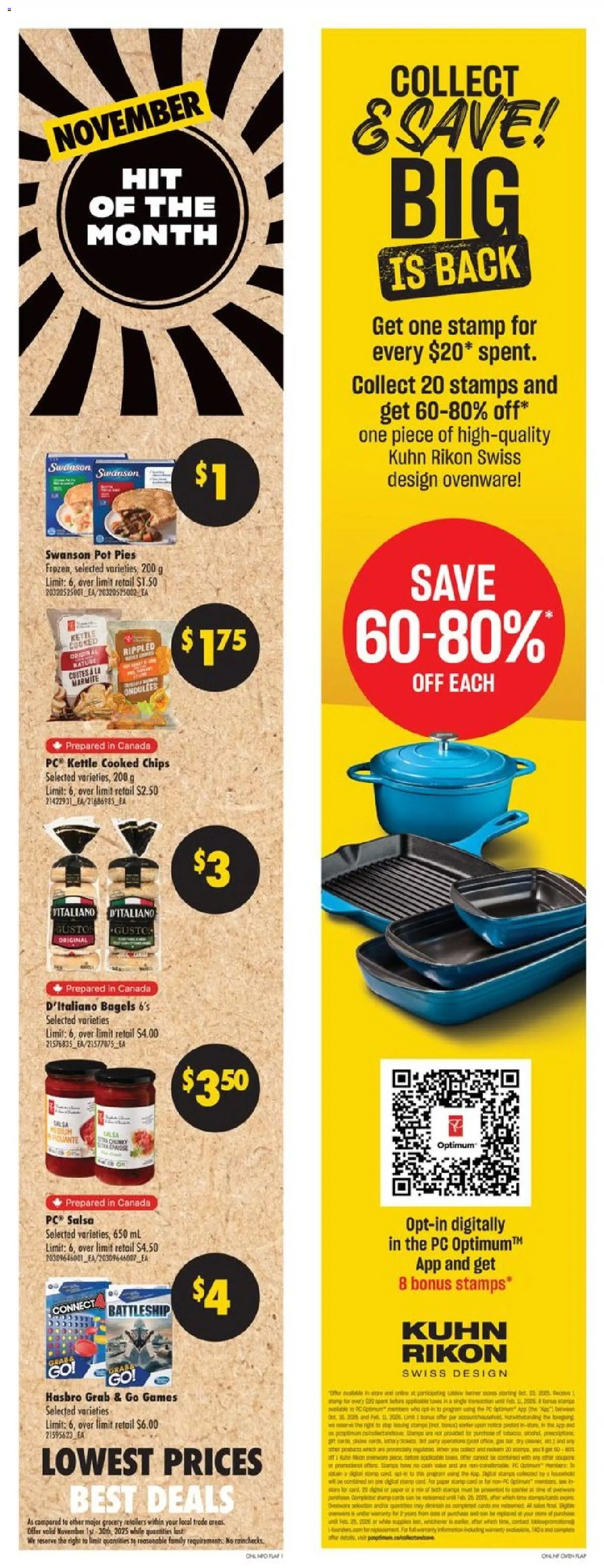 No Frills flyer valid from 20.11.2025 | Page: 12 | Products: Chips, PC, Game, Kettle