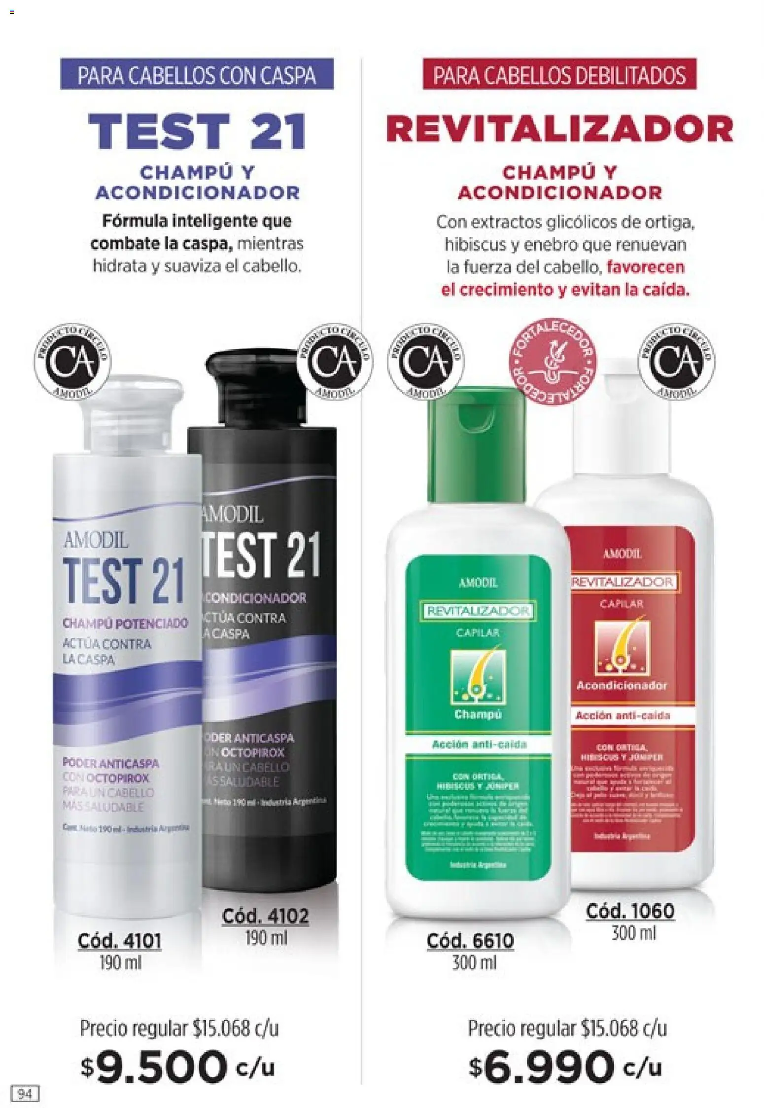 Amodil - Campaña 8 │ válido desde el 08.04.2026 | Página: 94 | Productos: Champú, Acondicionador