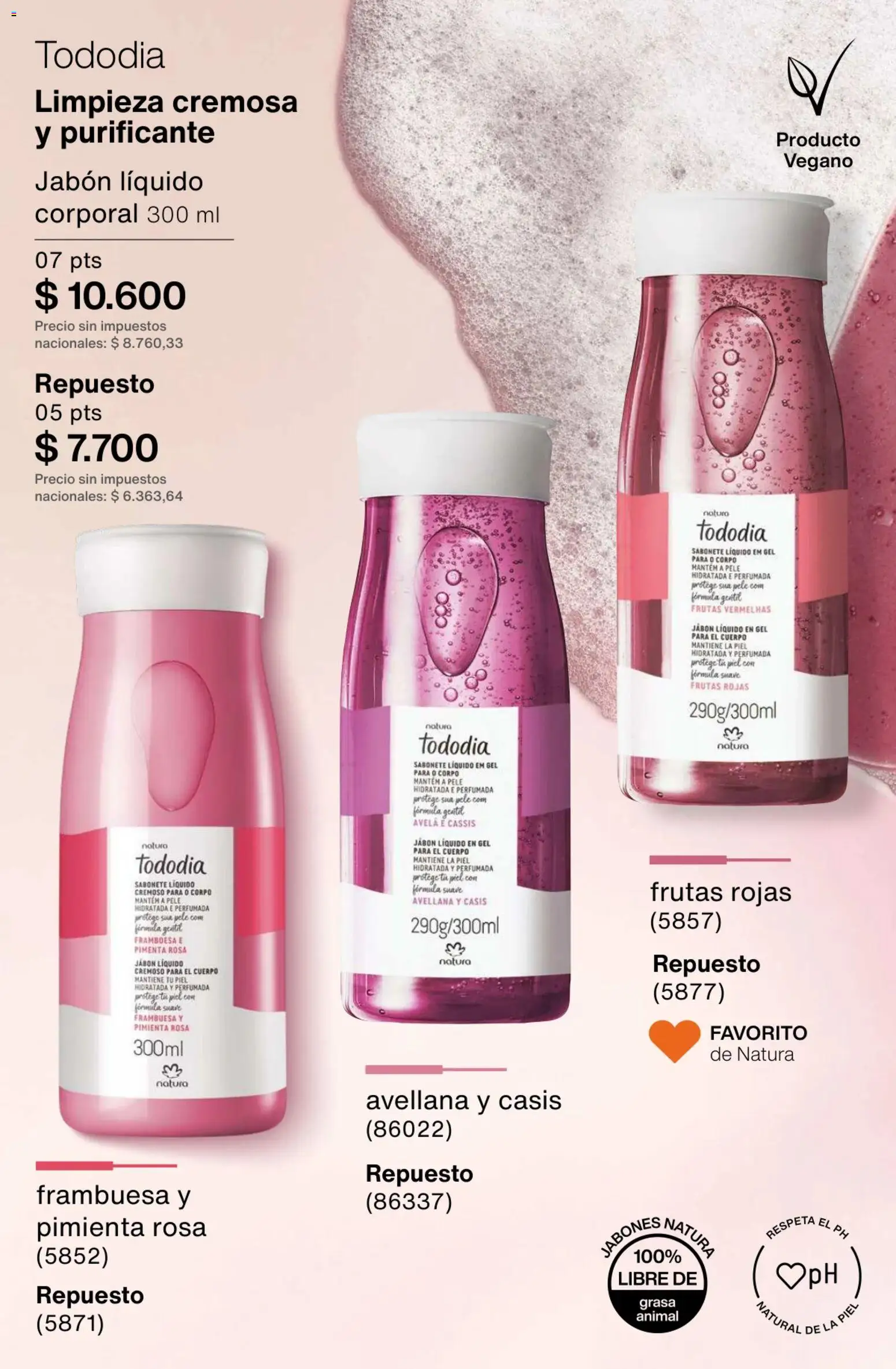 Catálogo Natura Ciclo 1/2026 │ válido desde el 06.01.2026 | Página: 187 | Productos: Jabón líquido, Jabón, Pimienta