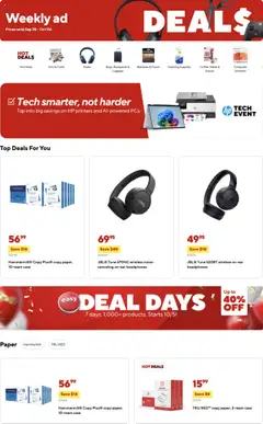 Preview of Staples weekly ads valid from 28.09.2025