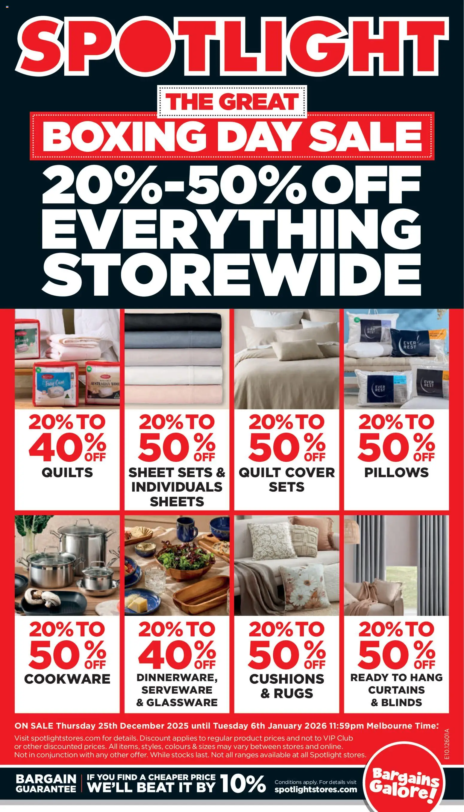 Spotlight catalogue - valid from 25.12.2025 | Page: 1 | Products: Blinds, Glassware, Cookware, Rugs