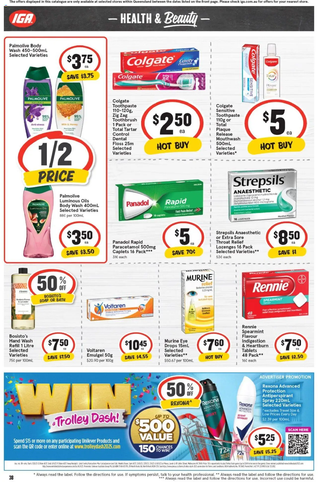 IGA catalogue - valid from 03.09.2025 | Page: 34 | Products: Conditioner, Moisturiser, Toothbrush, Sensitive skin