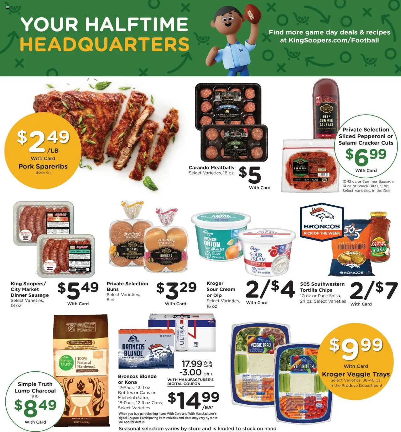 King Soopers Weekly Ad - valid from 08.10.2025 | Page: 8 | Products: Salami, Pork, Sausage, Onion