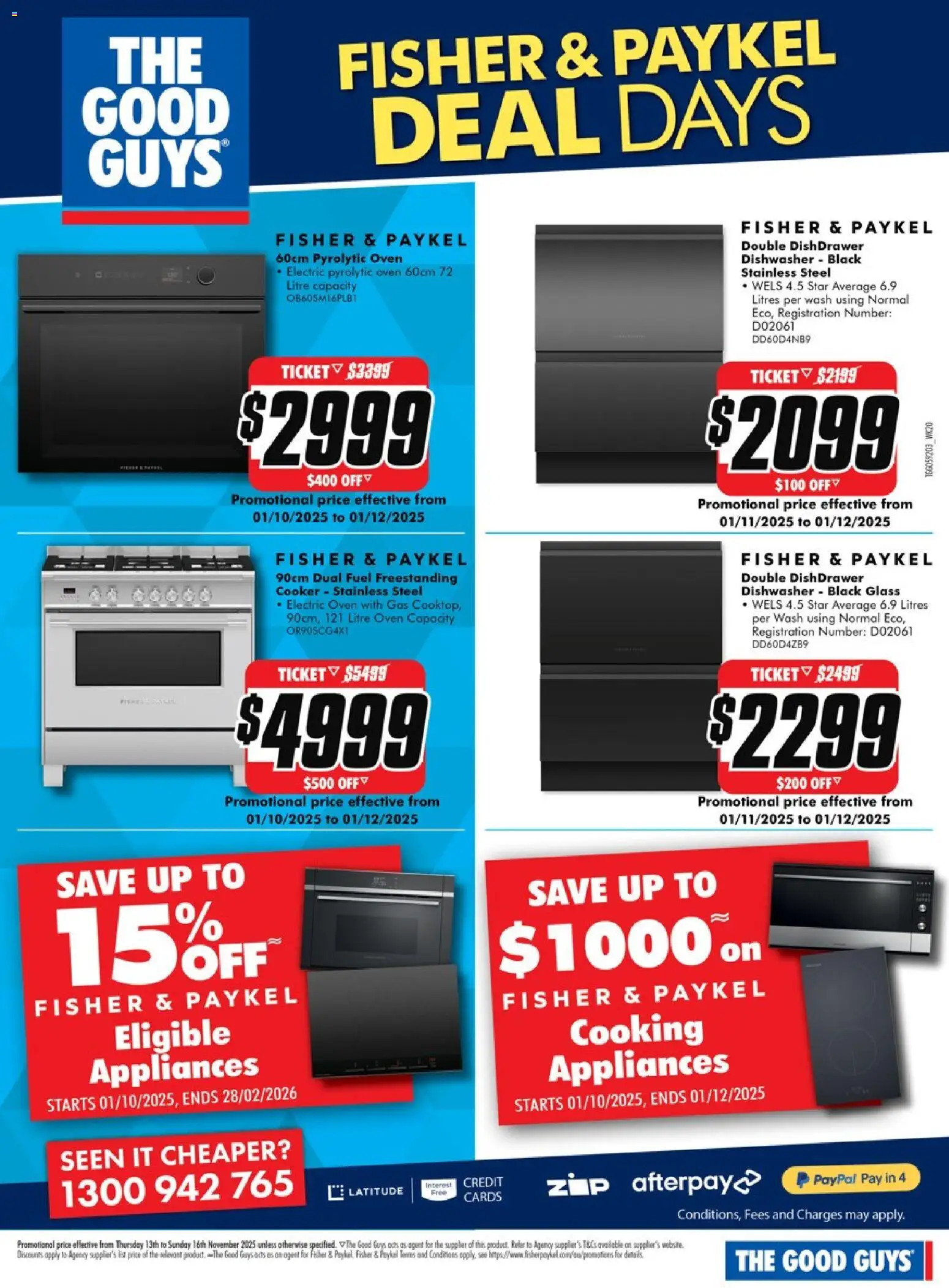 The Good Guys catalogue - valid from 12.11.2025 | Page: 3 | Products: Oven, Dishwasher