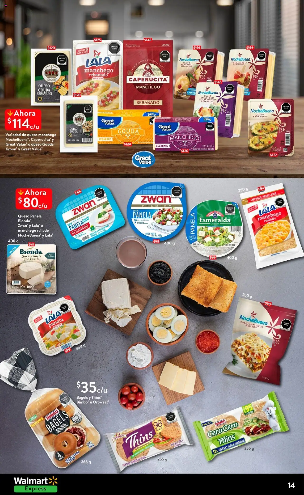 Nuevas ofertas de Walmart Express válidas en toda la República Mexicana desde el 14.10.2025. ¡Encuentra las mejores ofertas en Walmart Express - Folleto! | Página: 14 | Productos: Harina, Leche, Queso, Pan