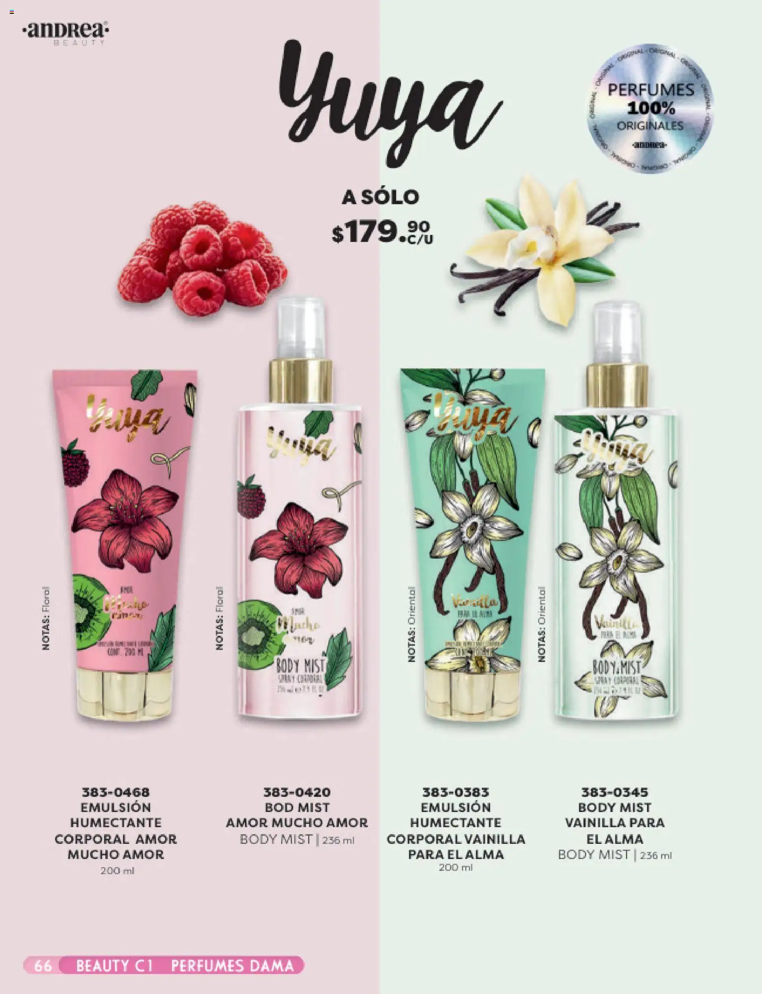 Nuevas ofertas de Andrea válidas en toda la República Mexicana desde el 25.01.2026. ¡Encuentra las mejores ofertas en Andrea catálogo Beauty! | Página: 66 | Productos: Emulsión, Body