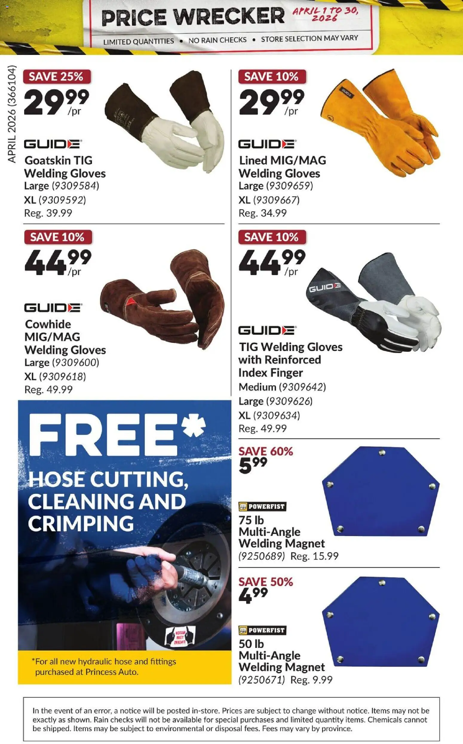 Princess Auto flyer valid from 01.04.2026 | Page: 35 | Products: Gloves