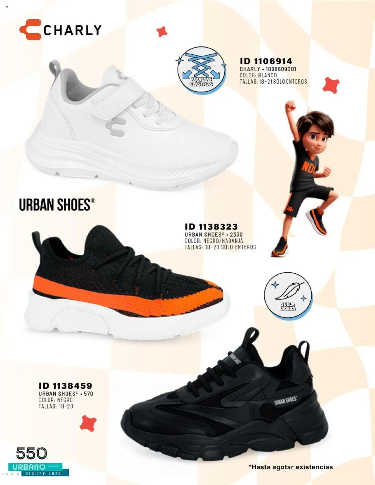 Nuevas ofertas de Price Shoes válidas en toda la República Mexicana desde el 24.07.2025. ¡Encuentra las mejores ofertas en Price Shoes catálogo Urbano otoño / invierno 2025! | Página: 550