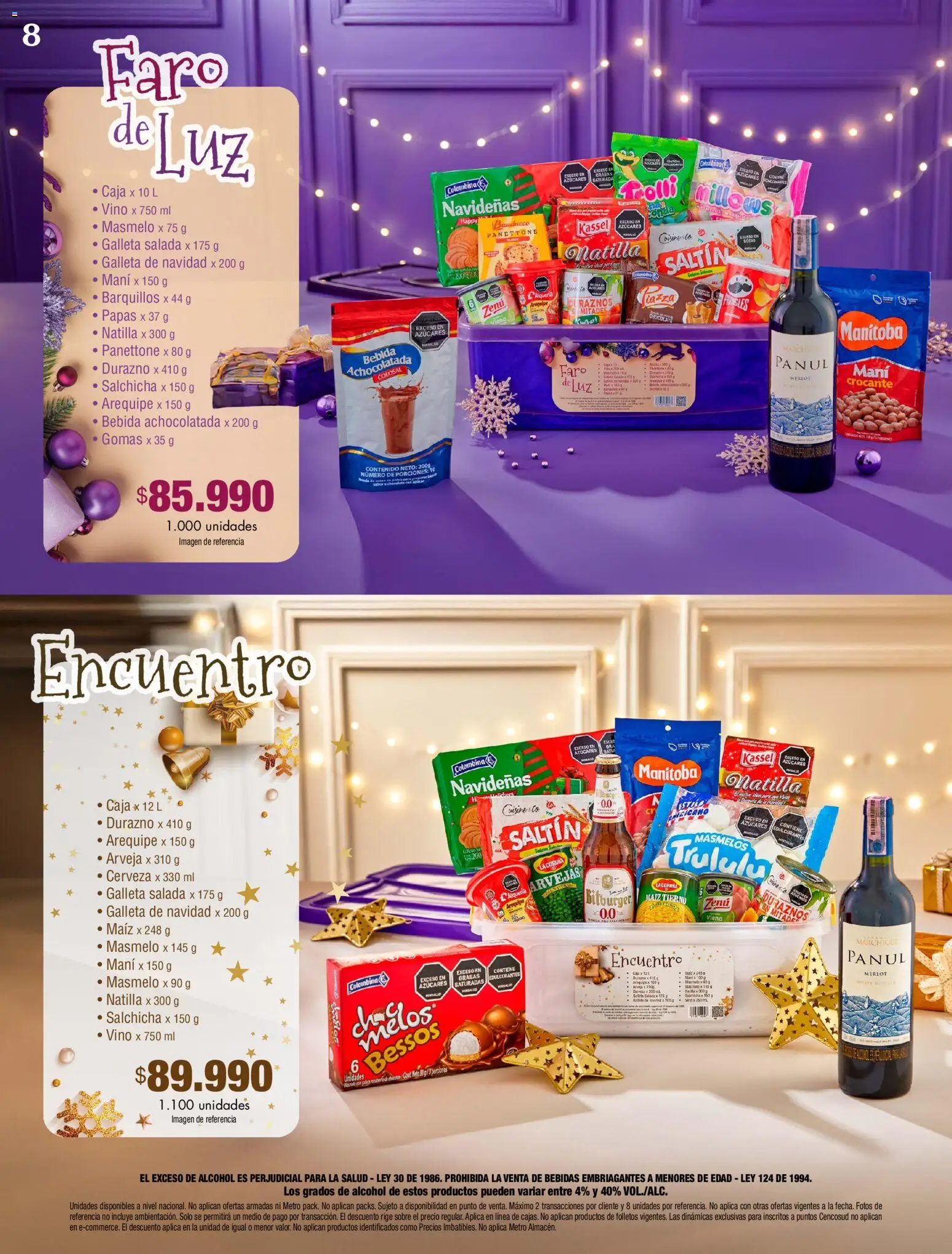 Metro revista - valida desde el 13.11.2025 | Página: 8 | Productos: Galleta salada, Salchicha, Sobre, Mani