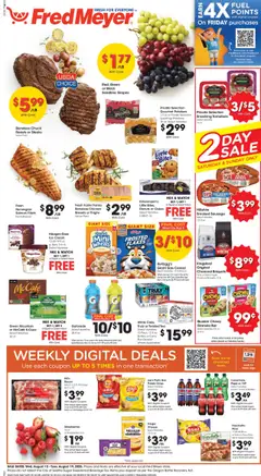 Preview of Fred Meyer weekly ads valid from 13.08.2025
