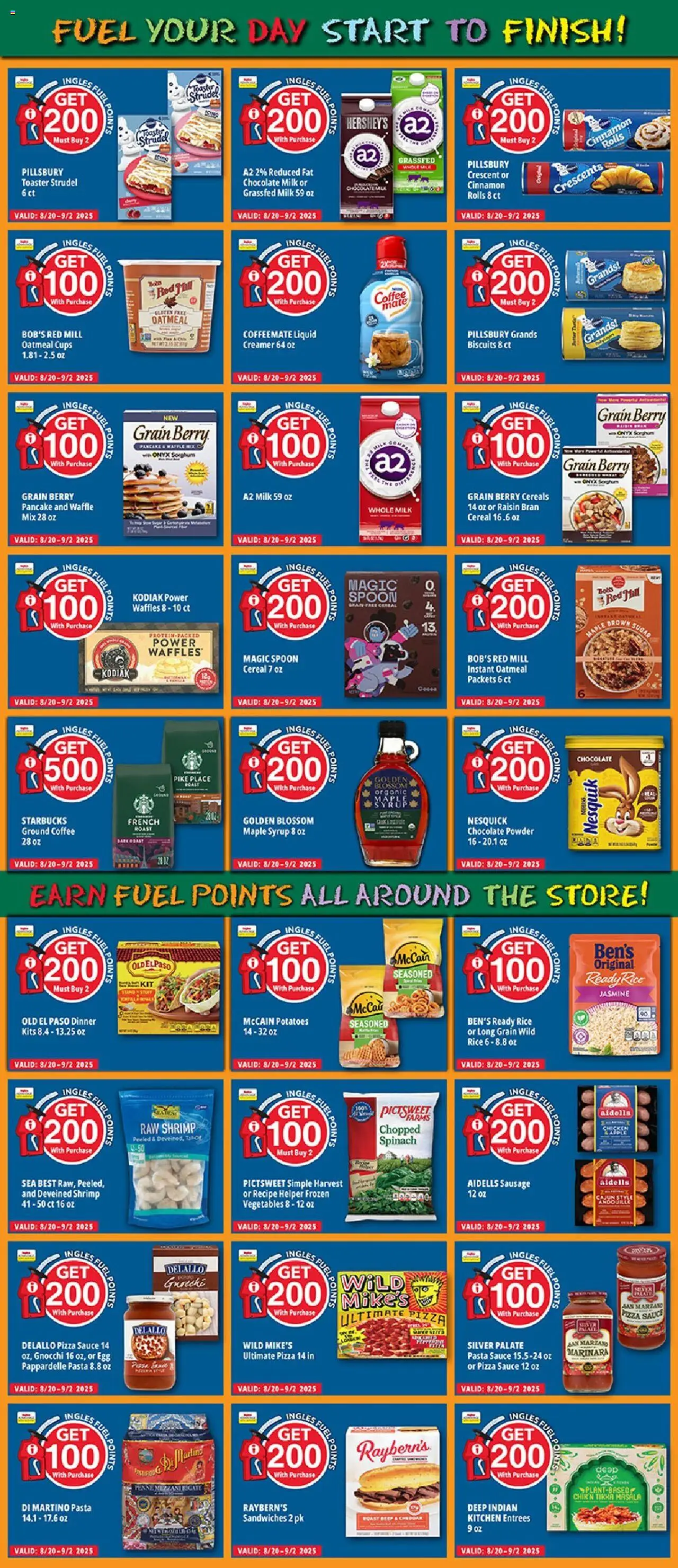Ingles Weekly Ad - valid from 20.08.2025 | Page: 10 | Products: Spinach, Chocolate, Cereals, Sugar