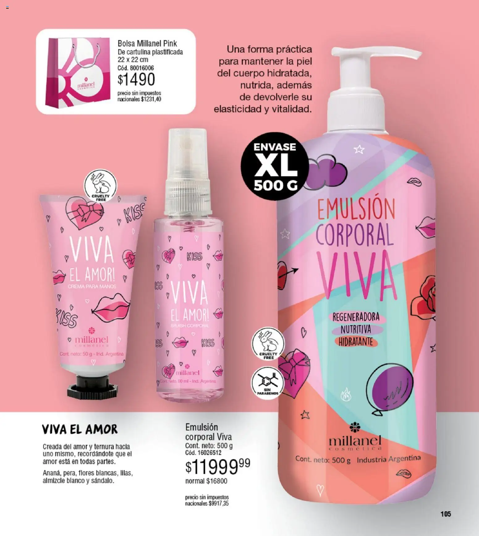Millanel - Catálogo │ válido desde el 05.01.2026 | Página: 105 | Productos: Bolsa, Emulsión, Crema