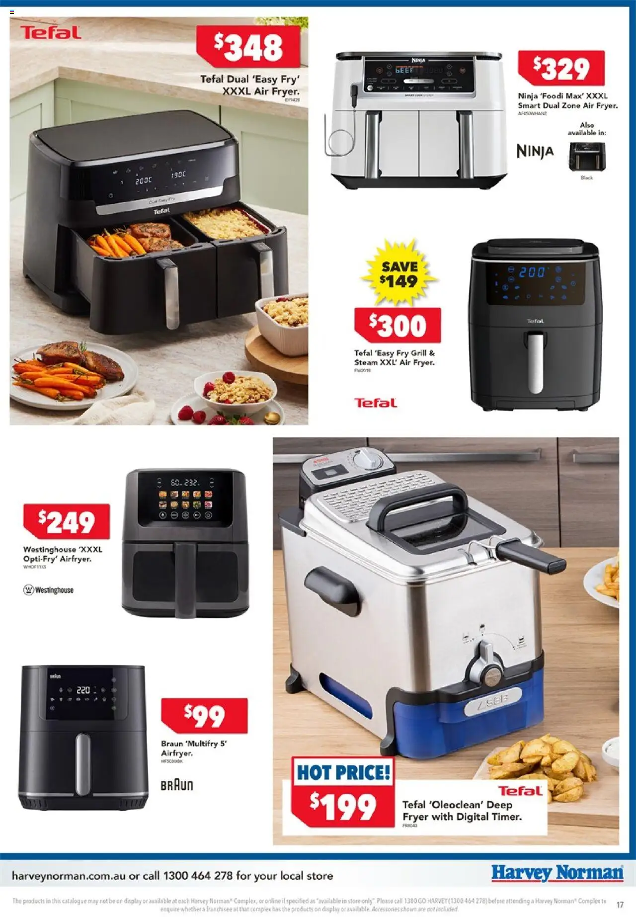 Harvey Norman catalogue - valid from 25.09.2025 | Page: 17 | Products: Accessories, Digital, Grill, Deep fryer