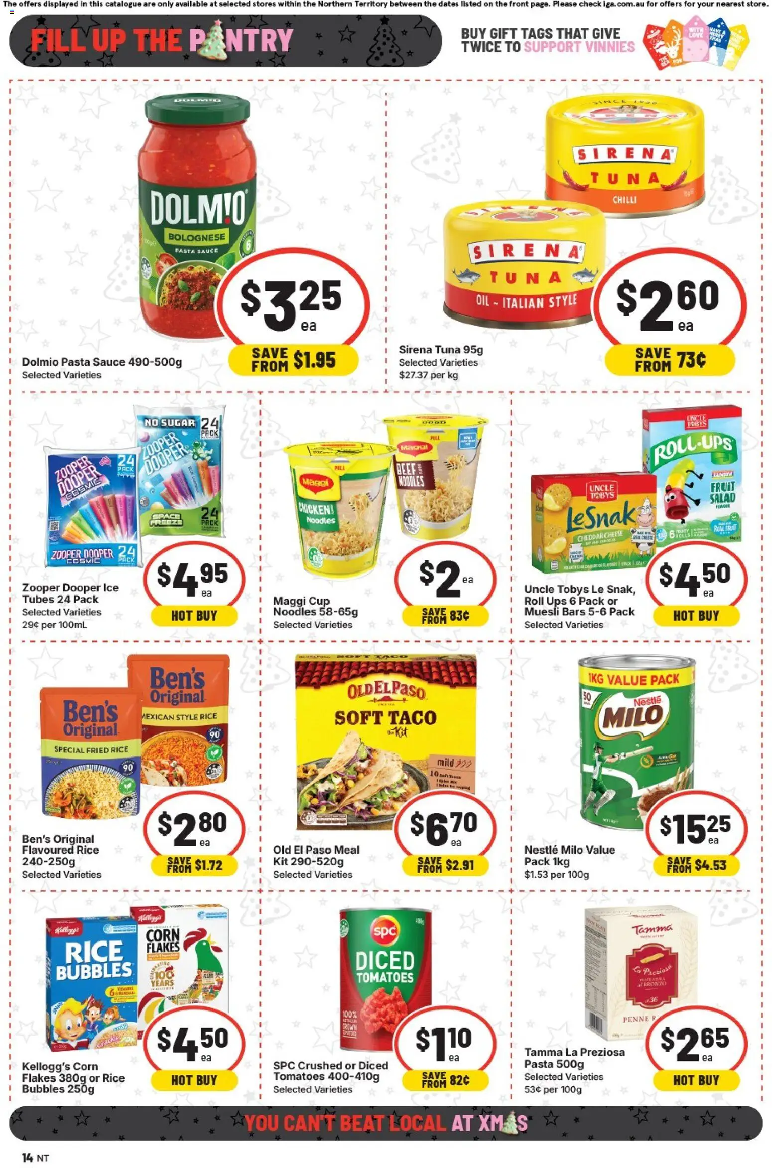 IGA catalogue - valid from 26.11.2025 | Page: 10 | Products: Oil, Chicken, Beef, Tuna