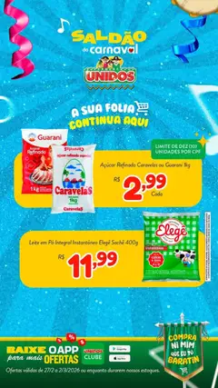 Supermercados Unidos - Ofertas da semana - Pré-Visualização do folheto da loja Supermercados Unidos, válido de 27.02.2026 | Página: 1 | Produtos: Ferro, Pó, Leite, Cálcio