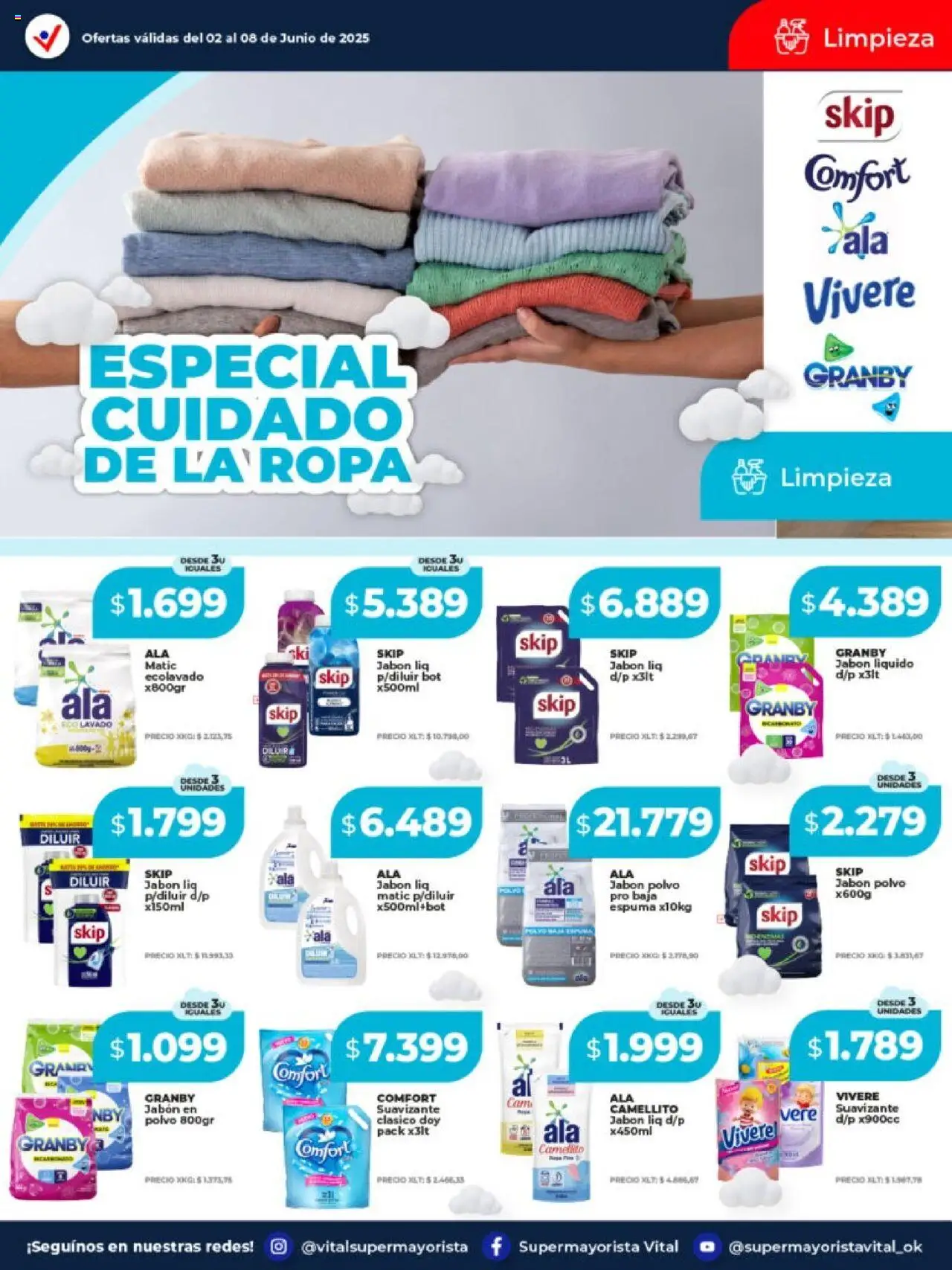 Vital - Ofertas de semana - Posadas │ válido desde el 02.06.2025 | Página: 8 | Productos: Jabón líquido, Espuma, Ropa, Suavizante