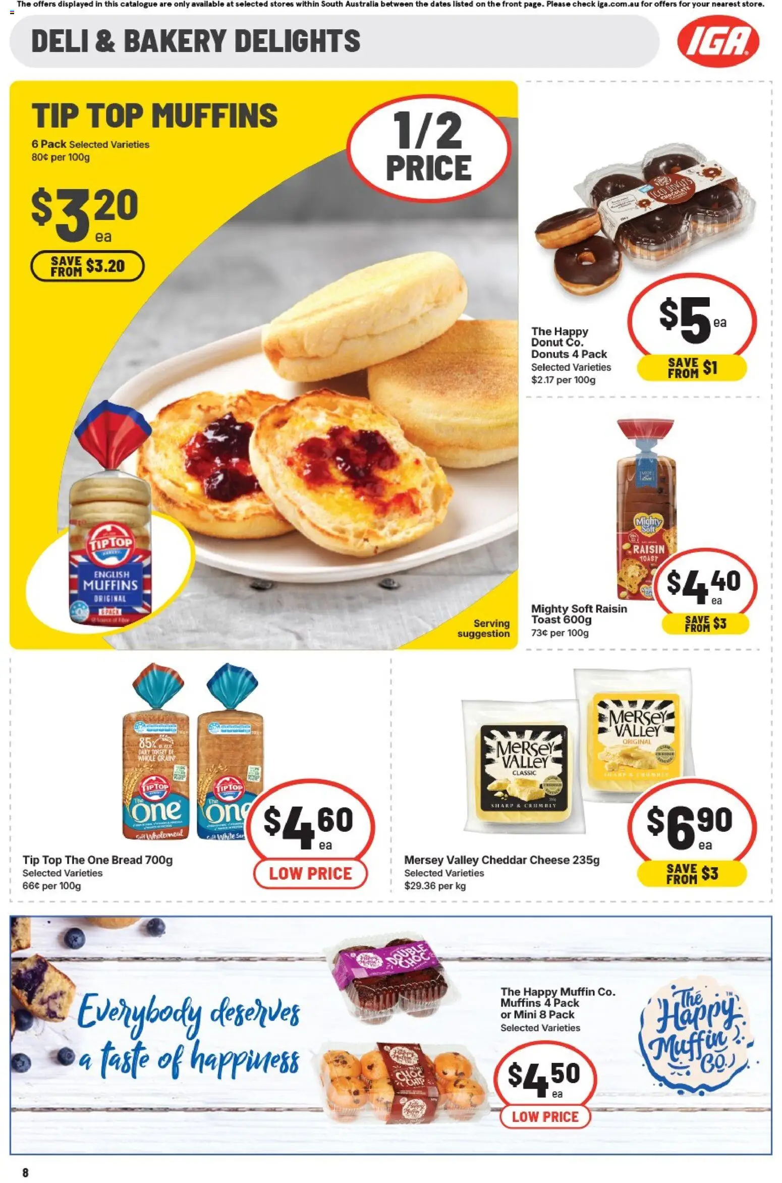 IGA catalogue - valid from 07.01.2026 | Page: 8 | Products: Tomatoes, Potatoes, Zucchini, Plums