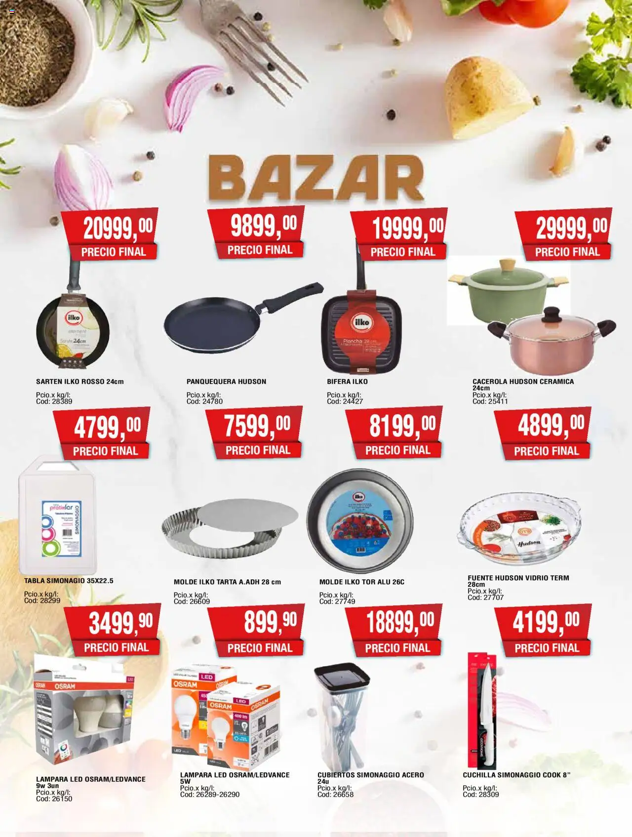 Maxiconsumo ofertas │ válido desde el 15.09.2025 | Página: 30 | Productos: Sartén, Lámpara, Fuente, Plancha