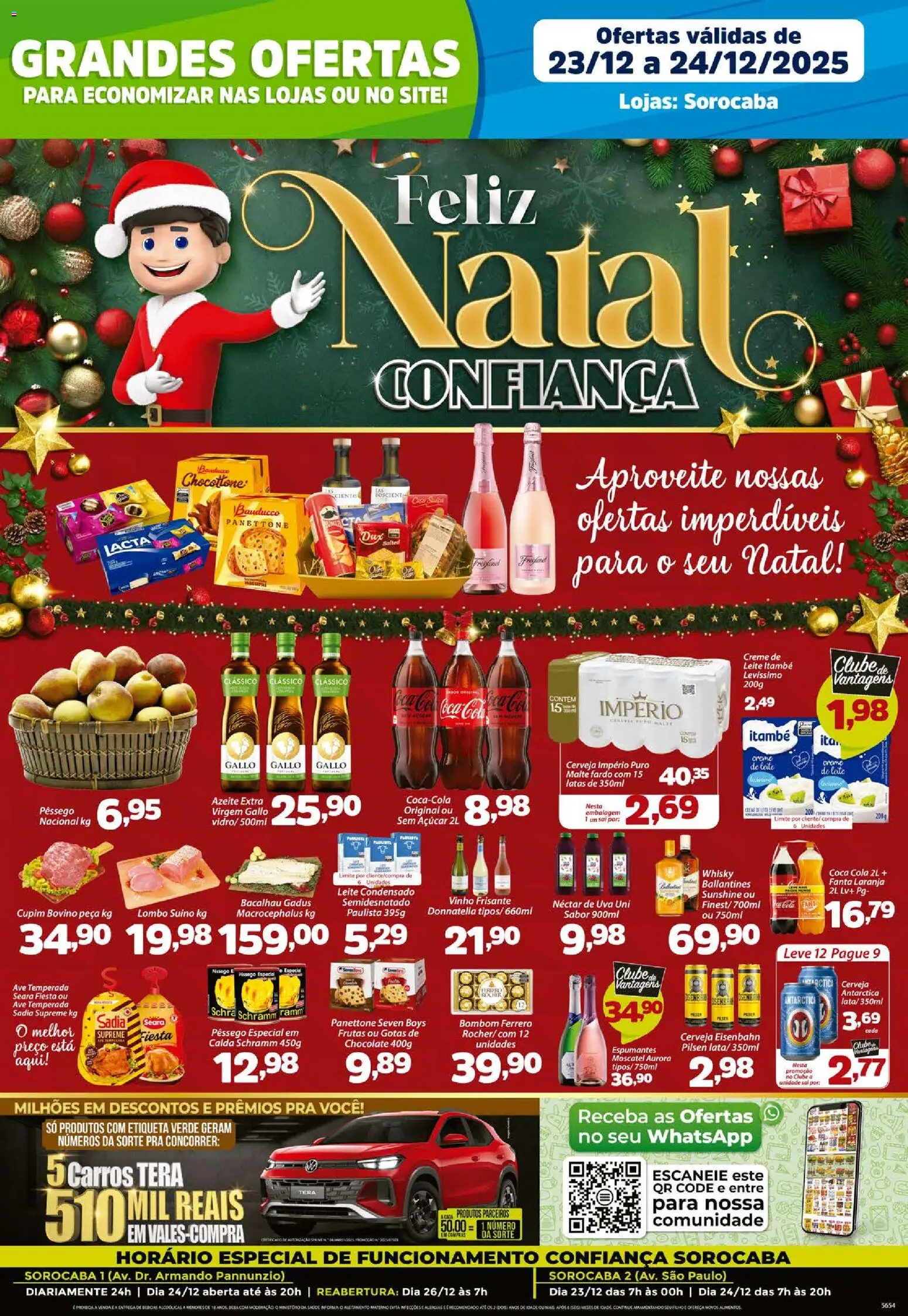 Confiança Folheto - válido de 23.12.2025 | Página: 1 | Produtos: Fanta, Eisenbahn, Creme de leite, Azeite