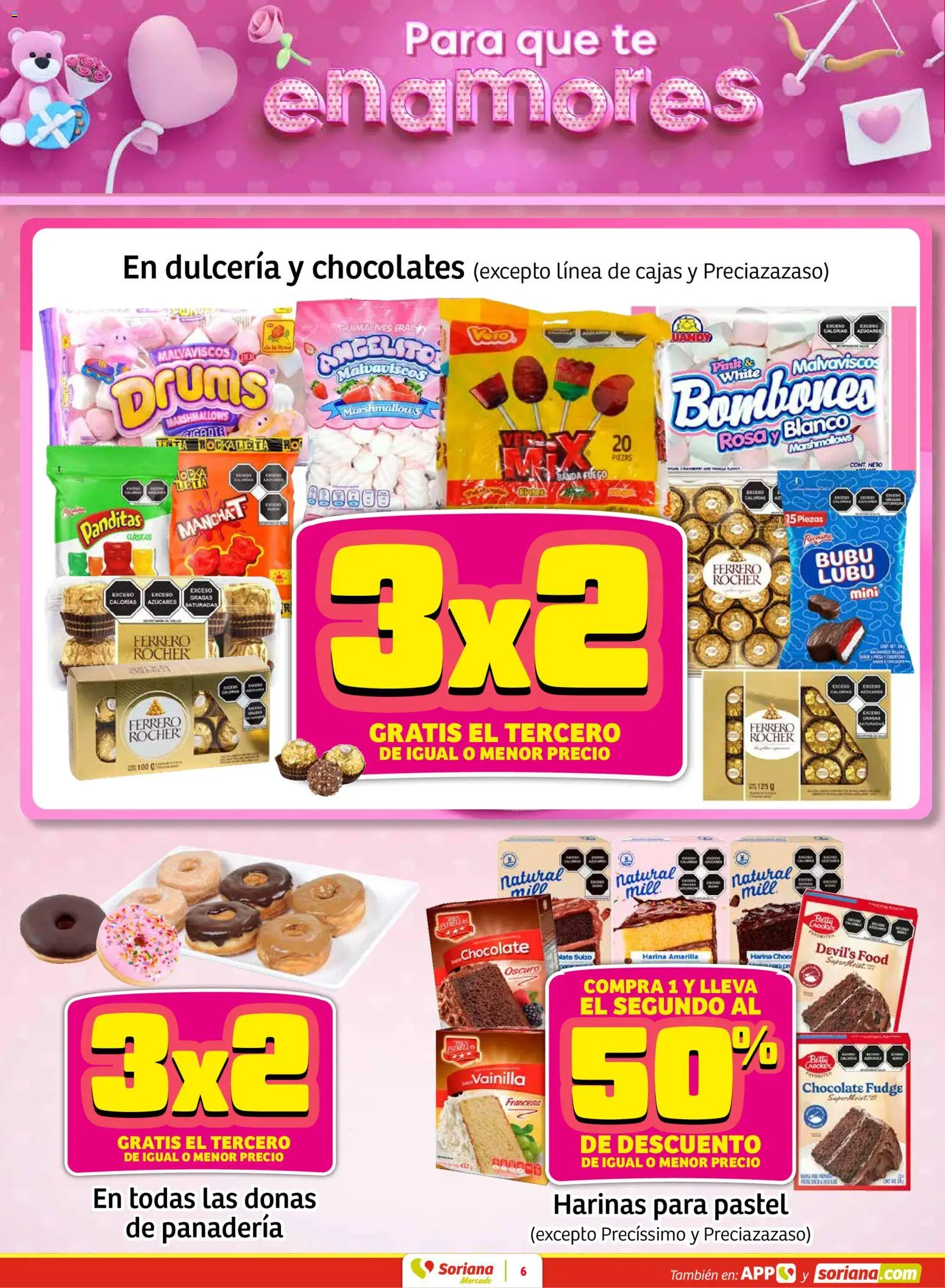 Nuevas ofertas de Soriana válidas en toda la República Mexicana desde el 05.02.2026. ¡Encuentra las mejores ofertas en Soriana - Fin de Semana Mercado: Saltillo y Torreón! | Página: 6