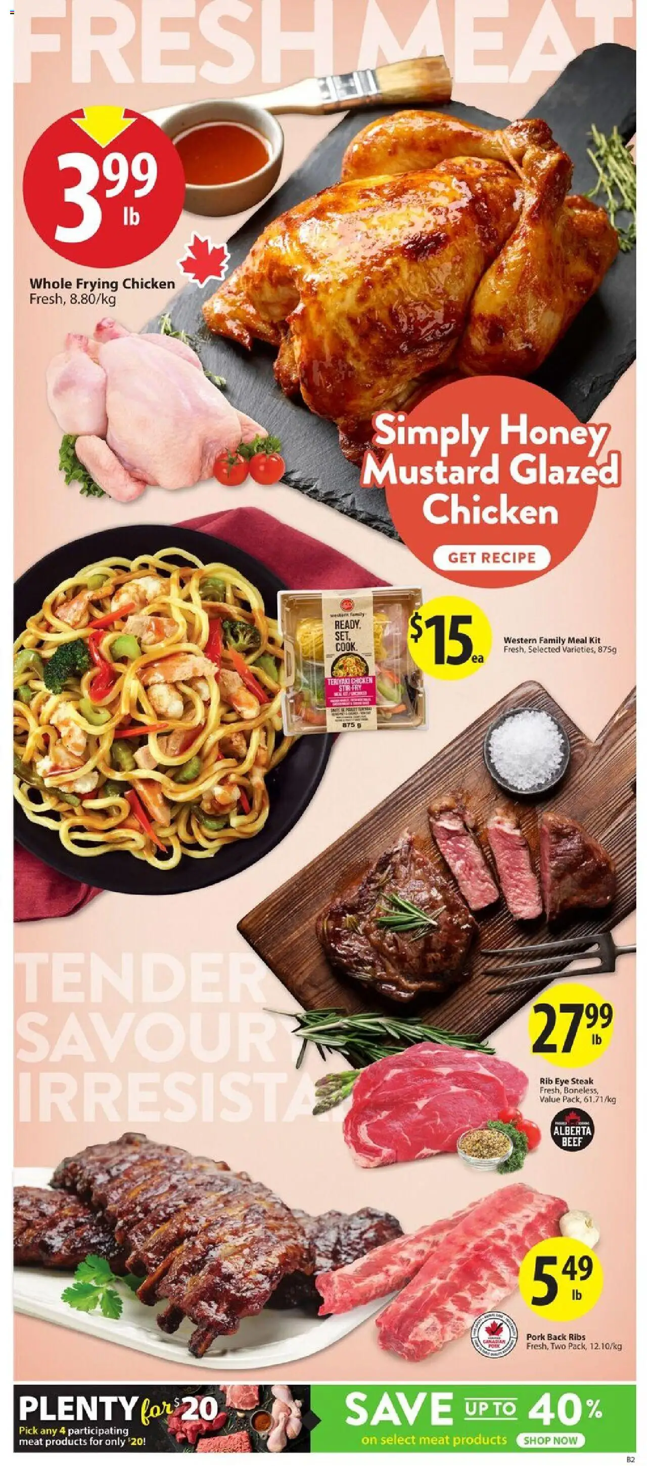 Save on foods flyer valid from 16.10.2025 | Page: 6 | Products: Beef, Chicken, Pork