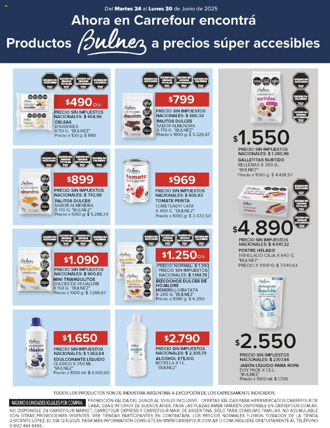 Carrefour ofertas │ válido desde el 24.06.2025 | Página: 16 | Productos: Almendras, Jabón líquido, Tomate, Chocolate