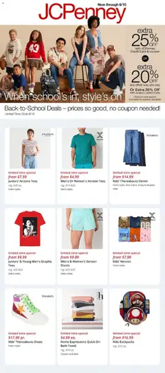 Preview of JCPenney weekly ads valid from 08.08.2025