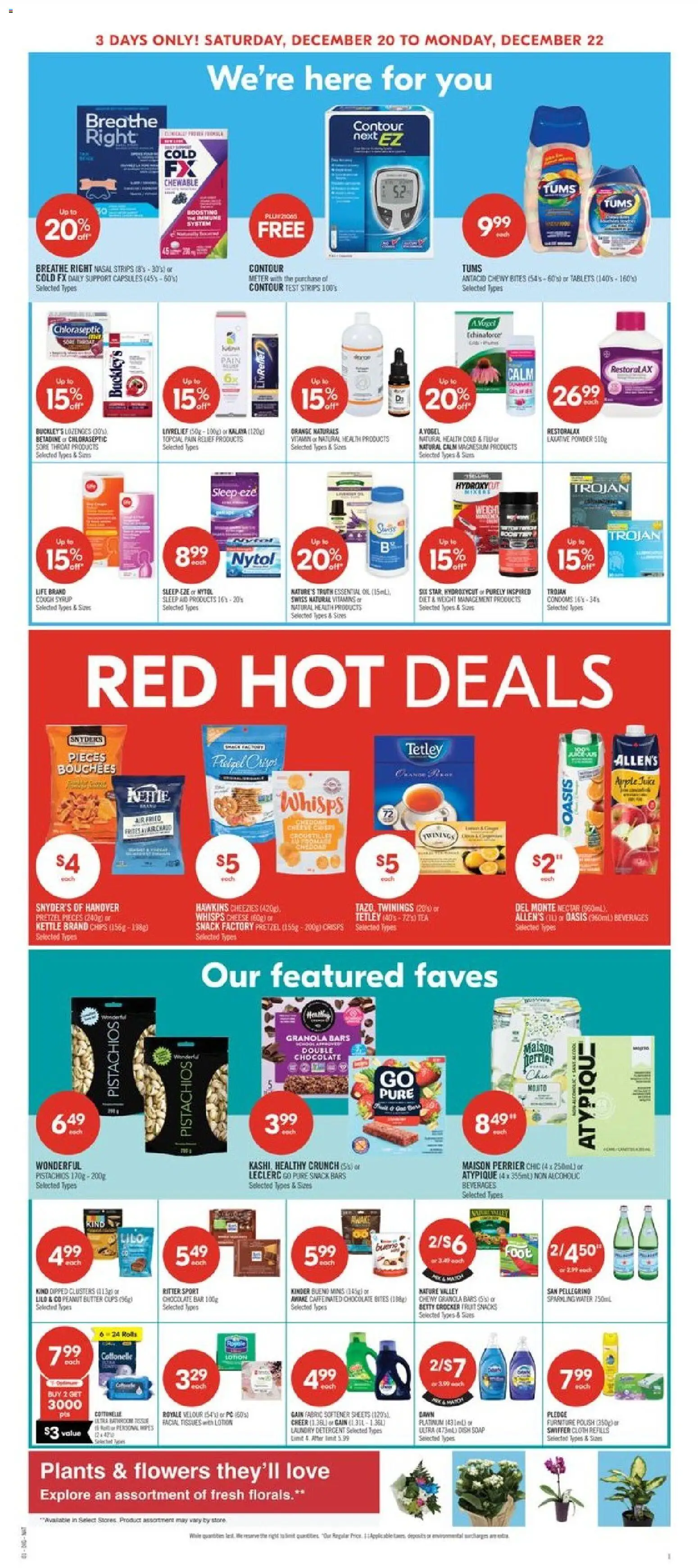 Shoppers flyer valid from 20.12.2025 | Page: 5 | Products: Tea, Powder, Soap, Fabric softener