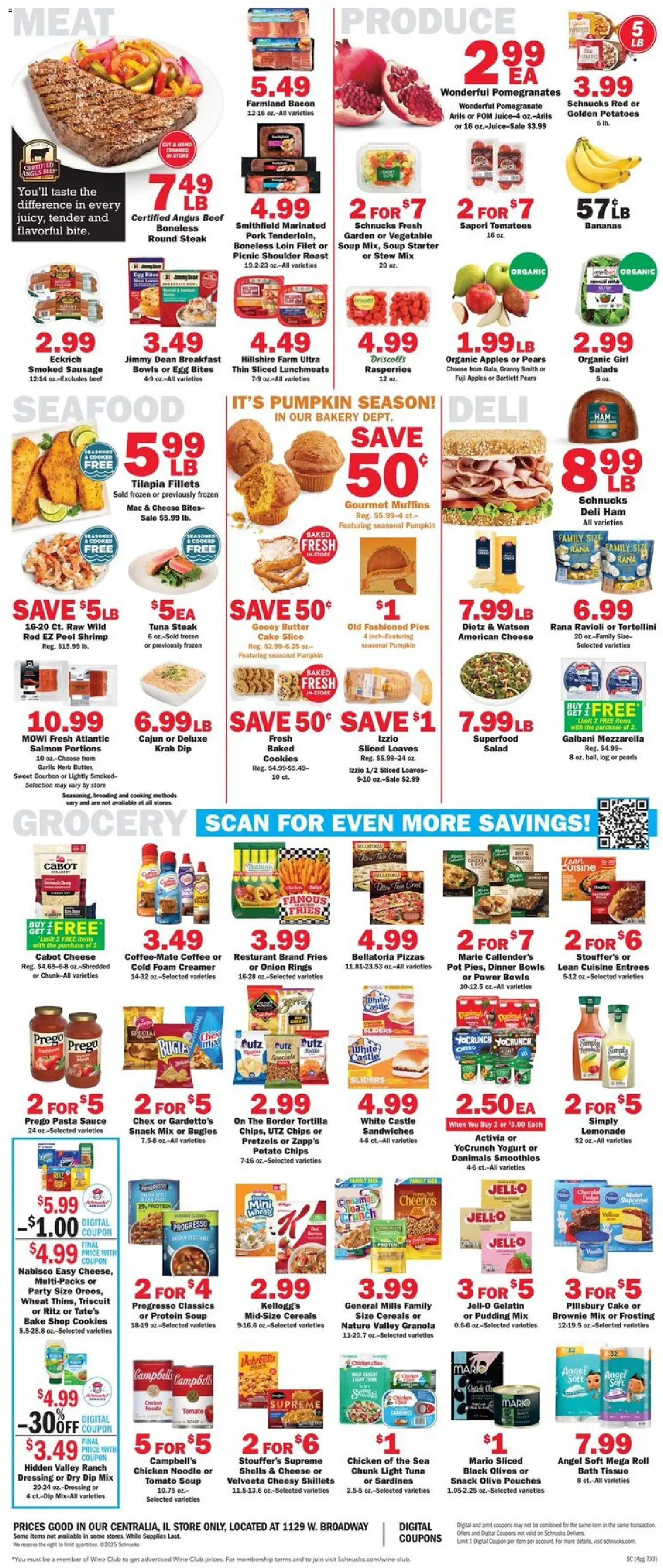 Schnucks Weekly Ad - valid from 05.11.2025 | Page: 4 | Products: Cheese, Ham, Potatoes, Garlic