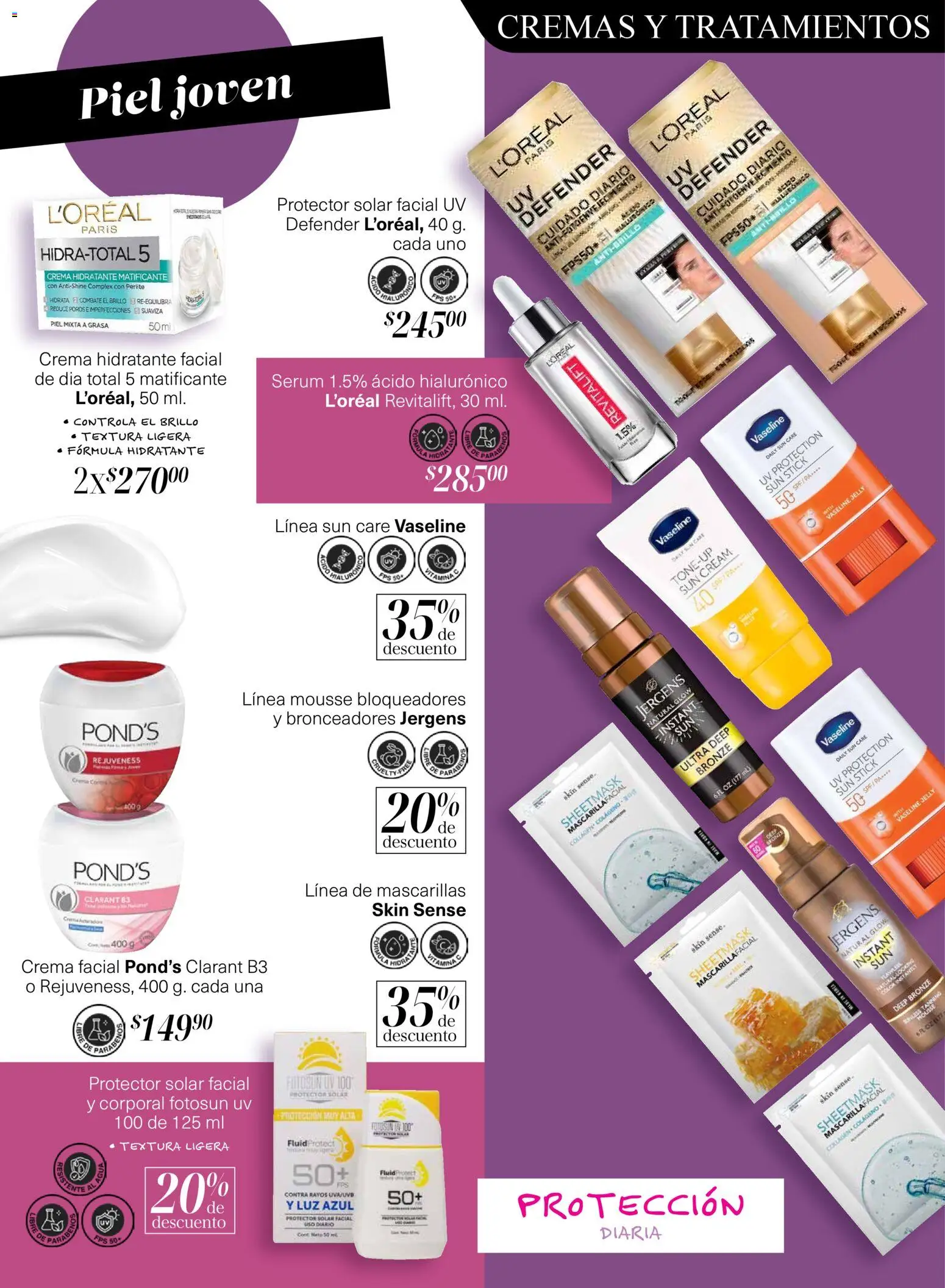 Nuevas ofertas de Soriana válidas en toda la República Mexicana desde el 30.10.2025. ¡Encuentra las mejores ofertas en Soriana - Descubre tu belleza Glowing Híper Nacional! | Página: 13 | Productos: Serum, Brillo, Mousse, Protector solar