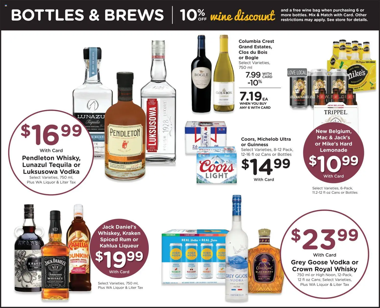 QFC Weekly Ad - valid from 10.12.2025 | Page: 14 | Products: Cream, Whiskey, Grapefruit, Watermelon
