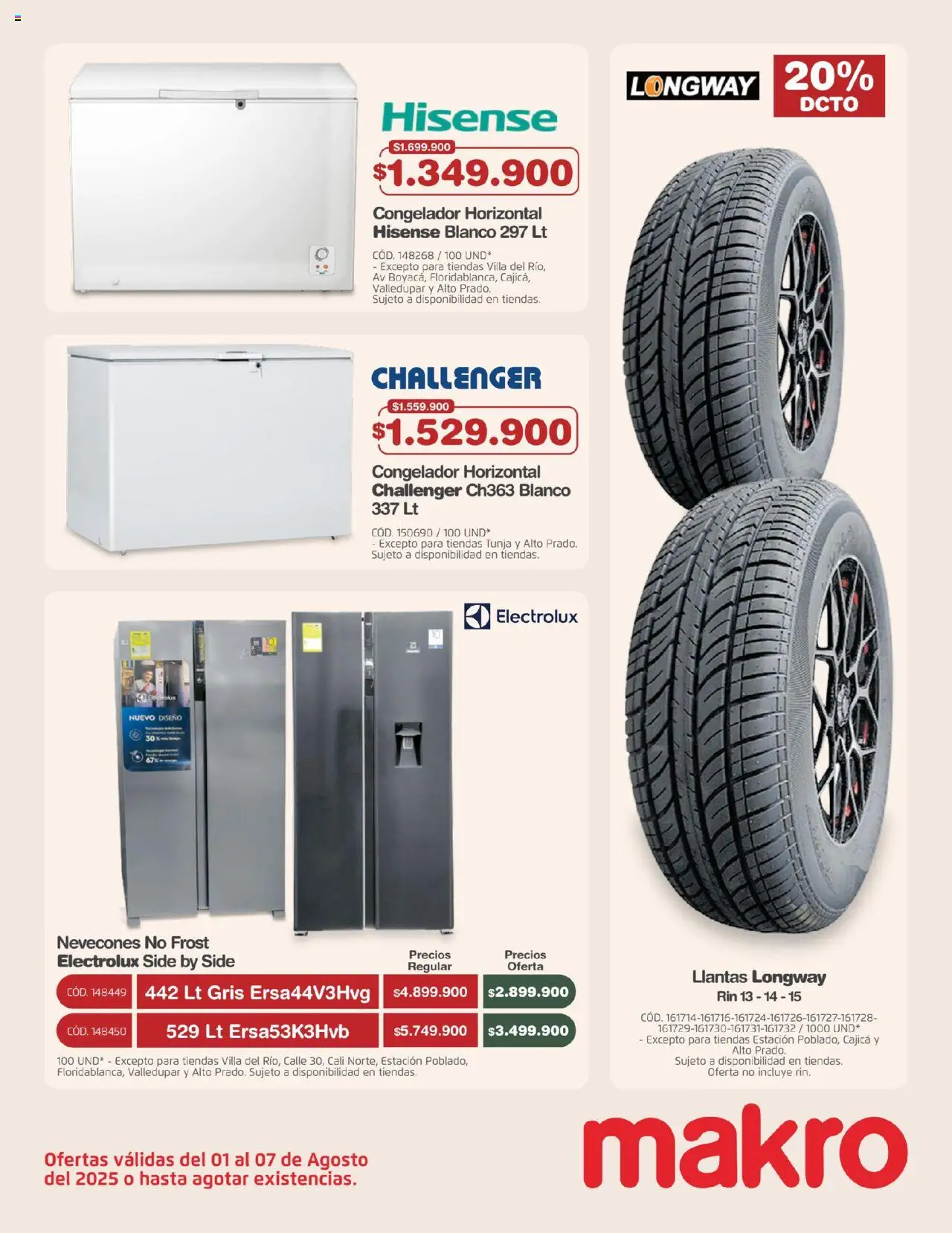 Makro revista - valida desde el 01.08.2025 | Página: 27 | Productos: Congelador