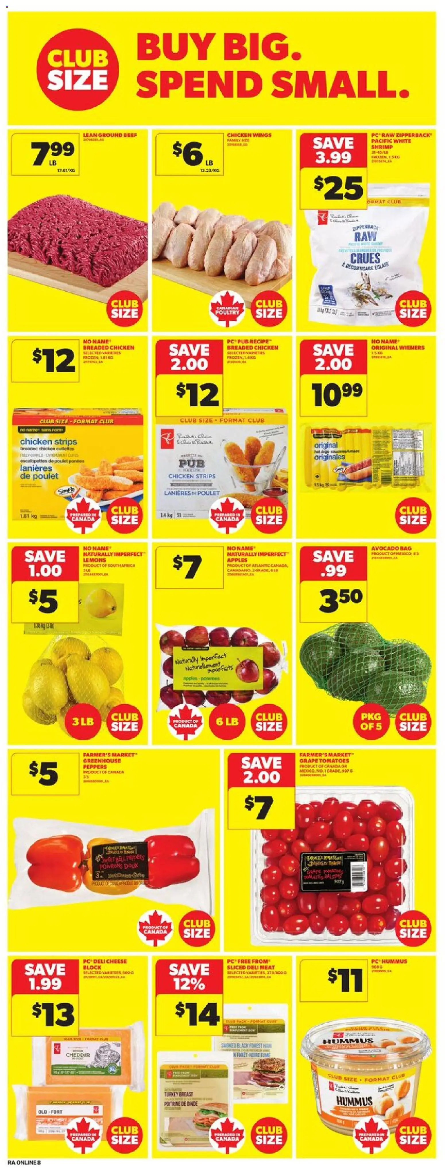 Atlantic Superstore flyer valid from 06.11.2025 | Page: 15 | Products: Beef, Chicken wings, Apples, Tomatoes