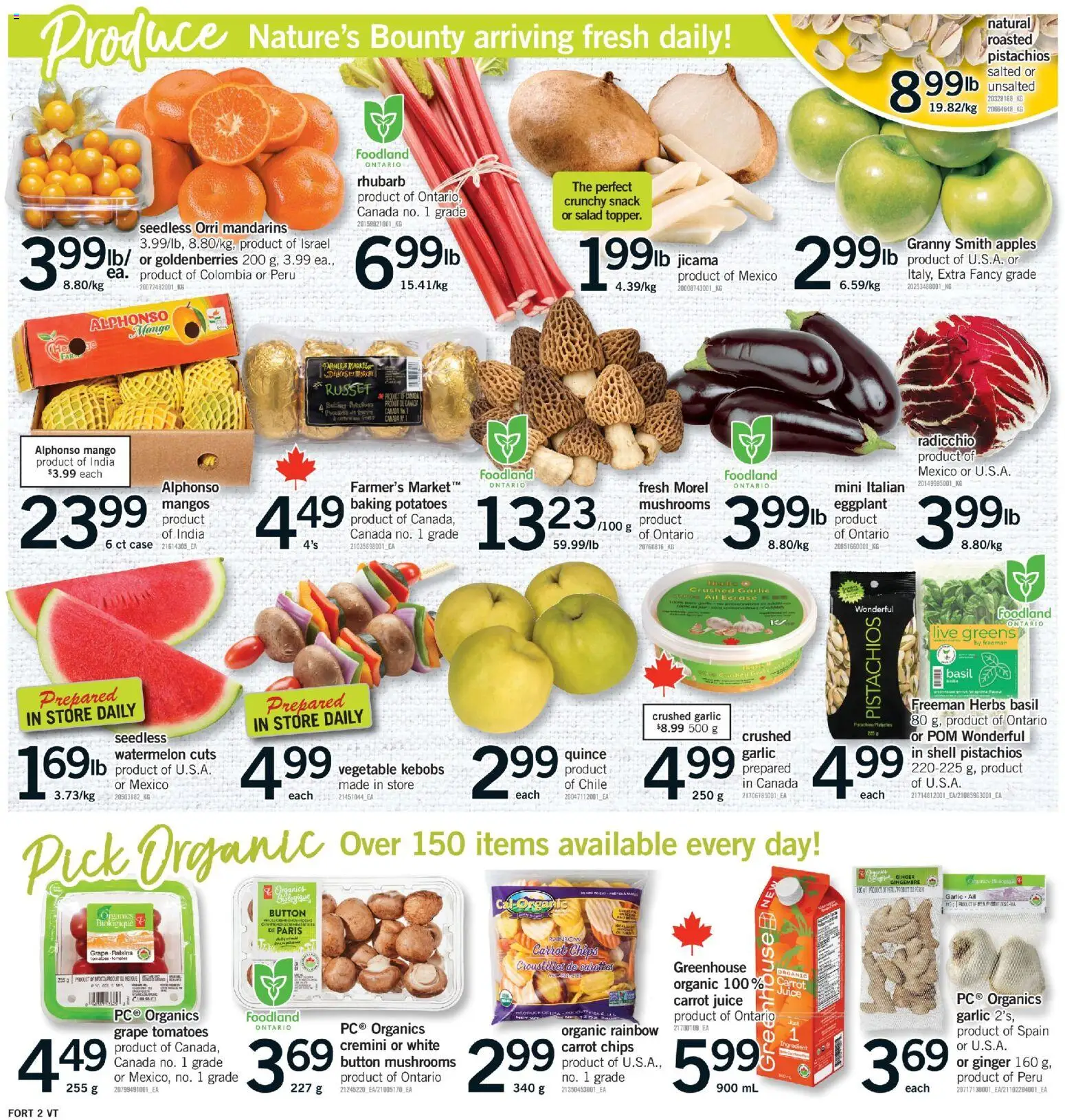 Fortinos flyer valid from 30.04.2026 | Page: 3 | Products: Chips, Carrot, Potatoes, Juice