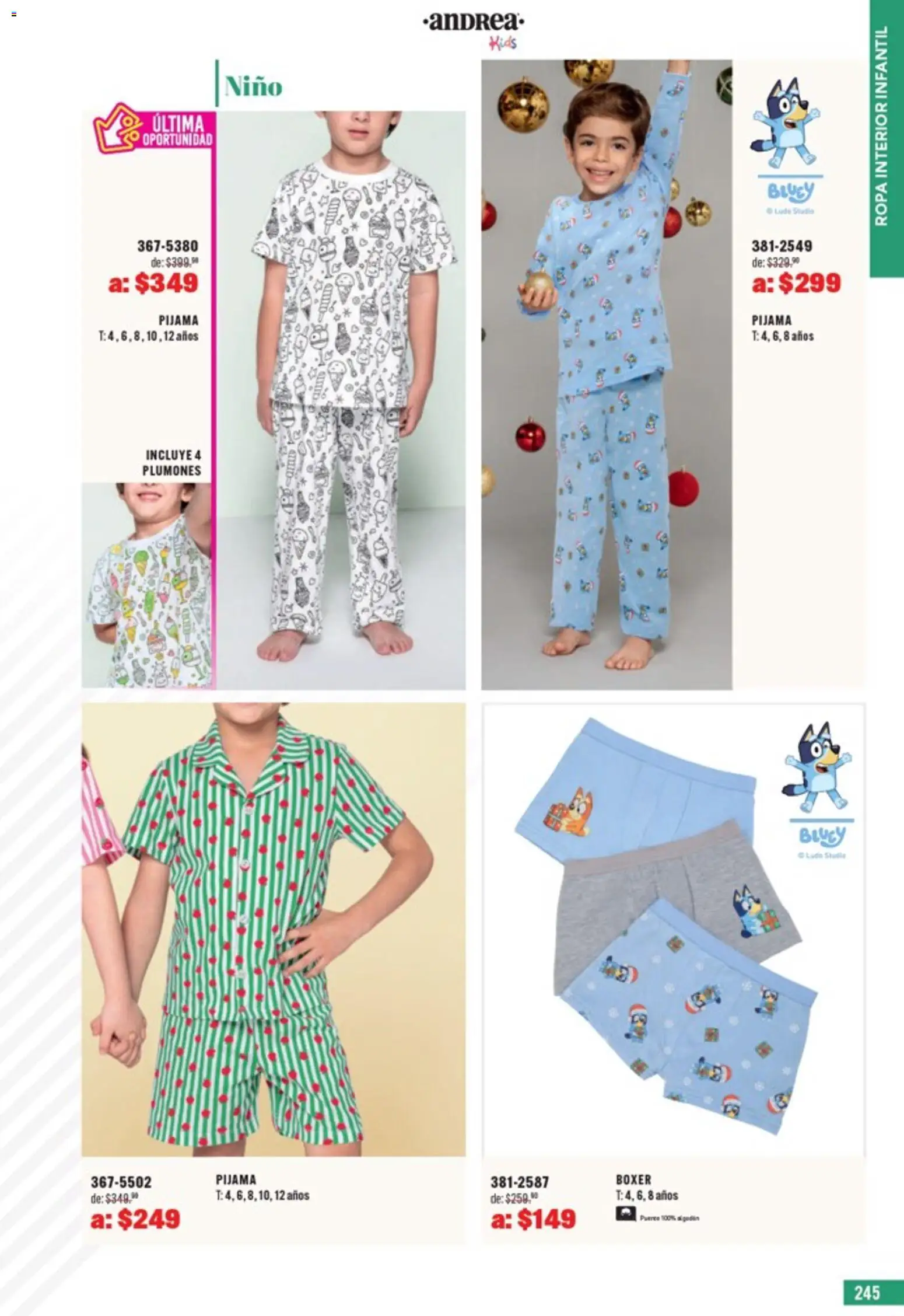 Nuevas ofertas de Andrea válidas en toda la República Mexicana desde el 05.04.2026. ¡Encuentra las mejores ofertas en Andrea catálogo Outlet! | Página: 245 | Productos: Pijama, Algodón, Ropa, Ropa interior