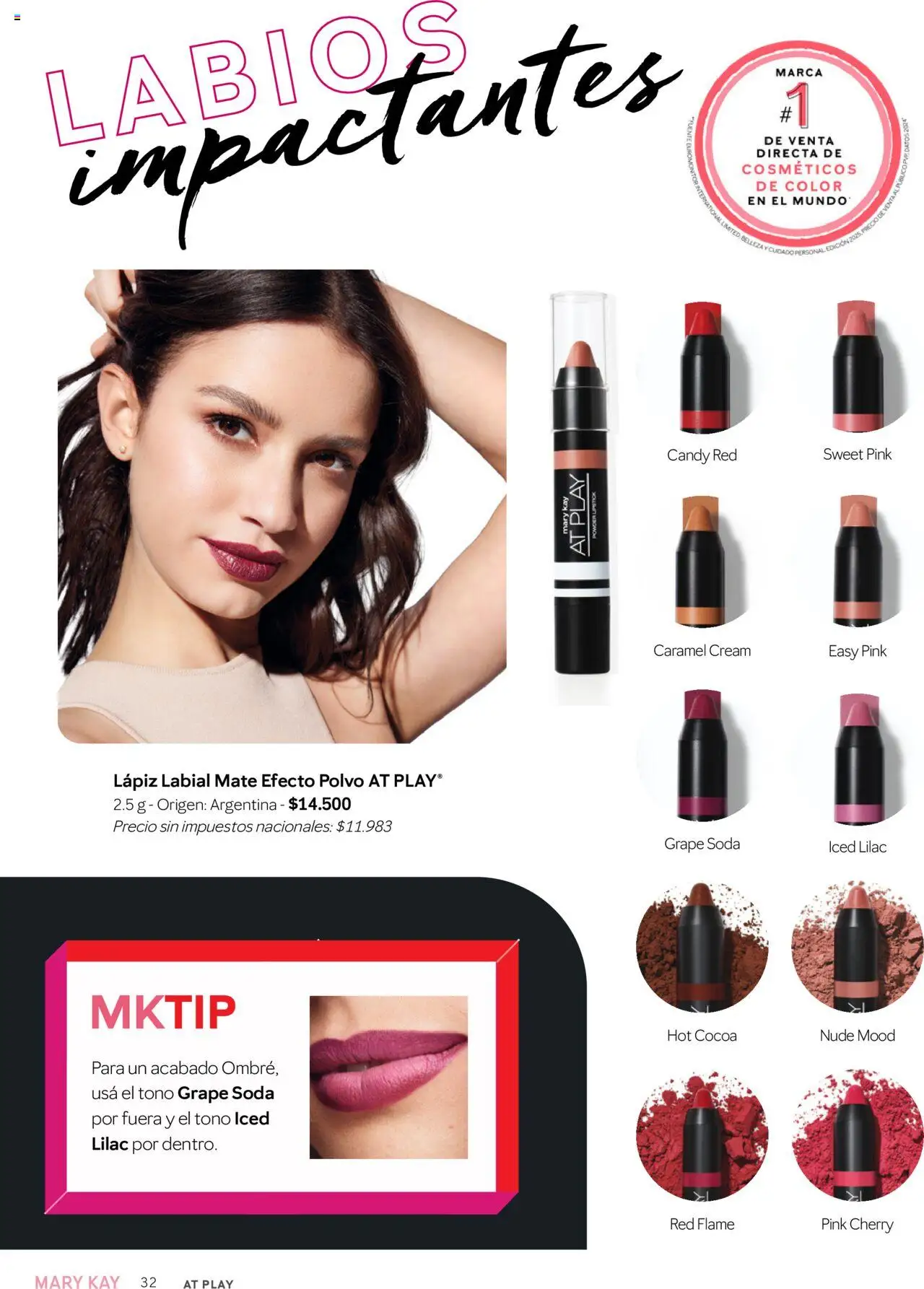 Mary Kay catálogo Invierno │ válido desde el 01.07.2025 | Página: 32 | Productos: Mate, Polvo, Fuente, Lápiz labial
