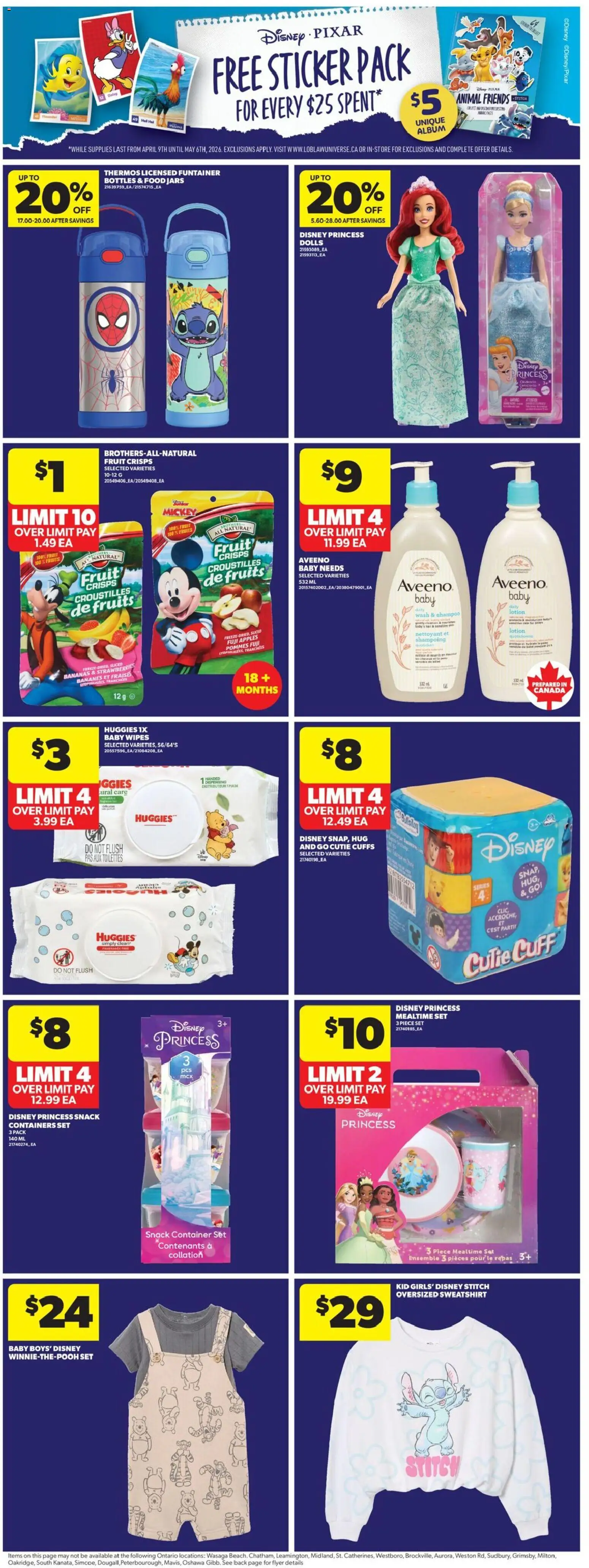 Real Canadian Superstore flyer valid from 09.04.2026 | Page: 10 | Products: Strawberries, Shampoo, Apples, Bananas