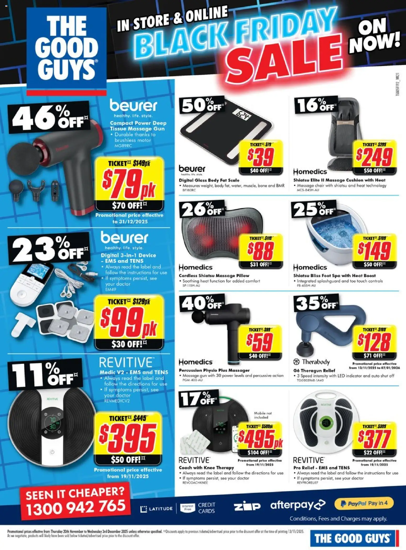 The Good Guys catalogue - valid from 19.11.2025 | Page: 16 | Products: Chair, Cushion, Device, Pillow