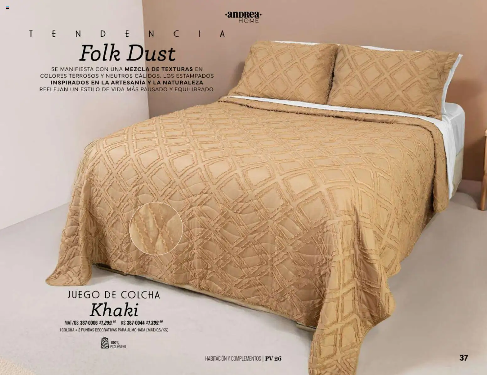 Nuevas ofertas de Andrea válidas en toda la República Mexicana desde el 25.01.2026. ¡Encuentra las mejores ofertas en Andrea catálogo Home! | Página: 37 | Productos: Juego, Almohada